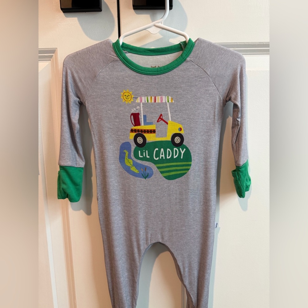 Little Sleepies Lil Caddy Crescent Zippy Size 3-6 Months - Picture 2 of 5